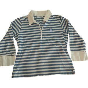 Vintage University of Kentucky Collared Rugby UK Striped Shirt-Size Large